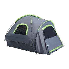 Pickup Truck Tent, Fit 5.5-6.0 ft Truck Tents for Camping, Waterproof PU2000mm 2-3 Person Sleeping Truck Bed Tent with Double Layer Design Window