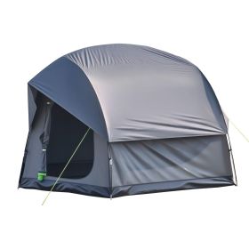 SUV Tent for Camping, 8FT L x 8FT W, Waterproof PU2000mm Spacious Double Layer Design for 5-8 Person, SUV Camping Tent with Mesh Windows