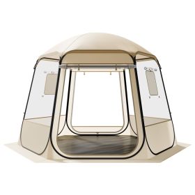 Pop up Bubble Tent, 10 x 9.2 ft Waterproof & UV-Resistant, Clear Camping Tent Shelter, Outdoor Garden Dome Igloo Tents with Windows