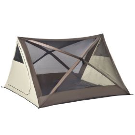 Camping Tent, Easy Setup for 2-3 People, Ventilation Windows, Travel Bag Included (Color: default)